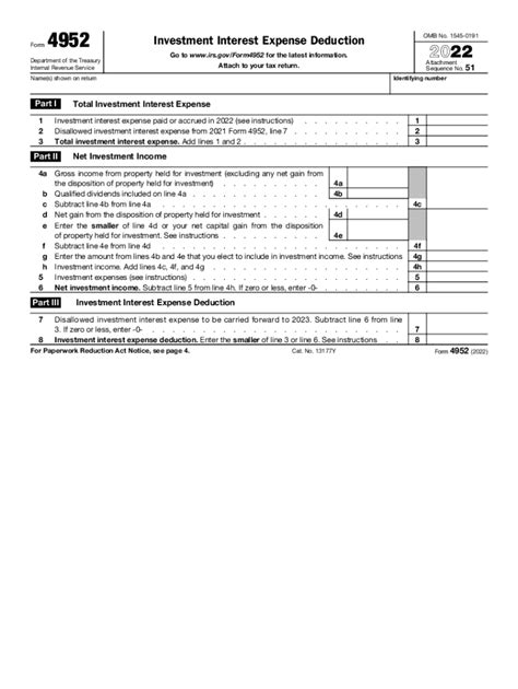 Form 4952 Fill Out and Sign Printable PDF Template signNow
