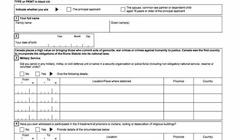 Canada Imm 5257 E 2023 Form - Printable Blank PDF Online
