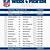 2022 nfl schedule week 4 printable football sheets nfl lines