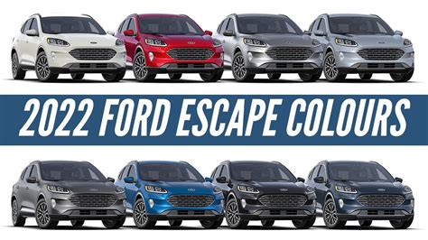 2022 ford escape colors exterior colors