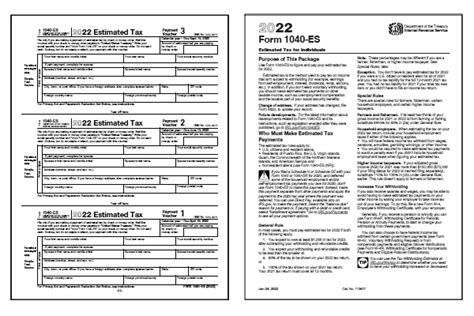 2022 irs form 1040 es instructions