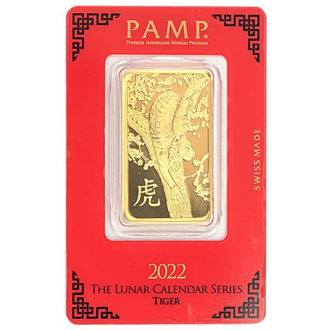 2022 year of the tiger gold bar