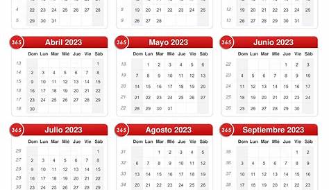 Calendario 2023 para imprimir - iCalendario.net