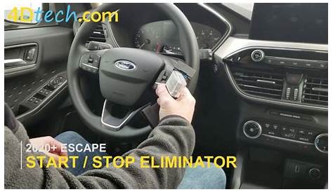 2017 Ford Escape Auto Start Stop Reset
