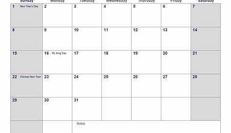 Free 2023 Printable Calendar Template