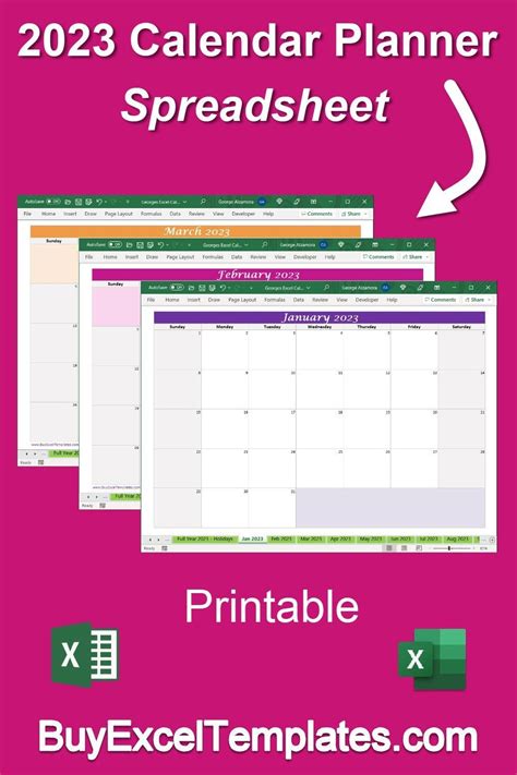 2023 calendar excel