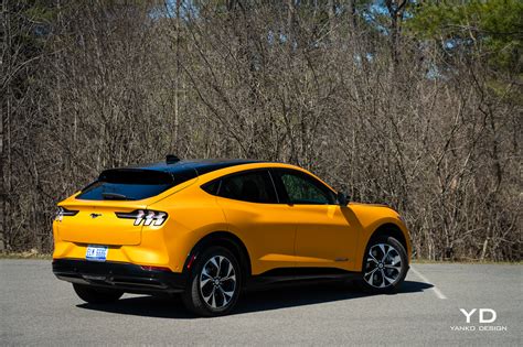 2023 Ford Mustang Mach-E in a dynamic driving scenario