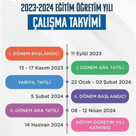 2023 ve 2024 ara tatil