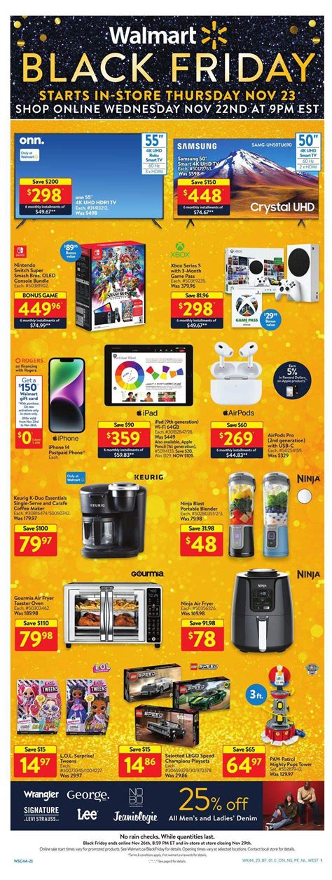 Get Ready for the Biggest Shopping Extravaganza Yet: 2023 Walmart Black Friday Deals and Discounts Await!