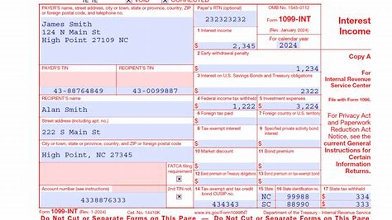 2024 1099-Int Form