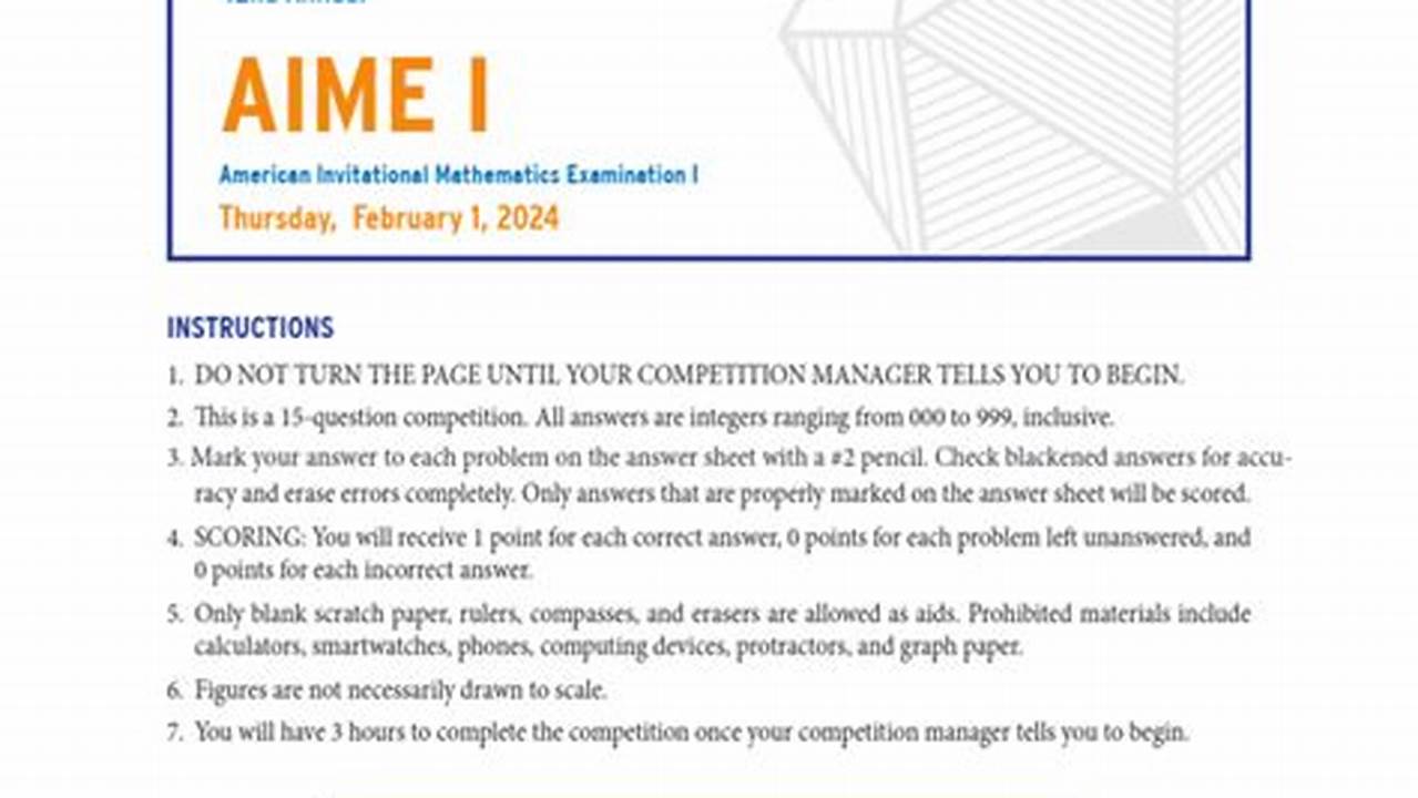 2024 Aime 1 Date