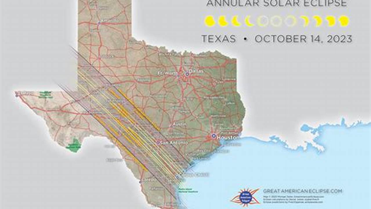 2024 Annular Eclipse Path Texas Google Maps Freedom