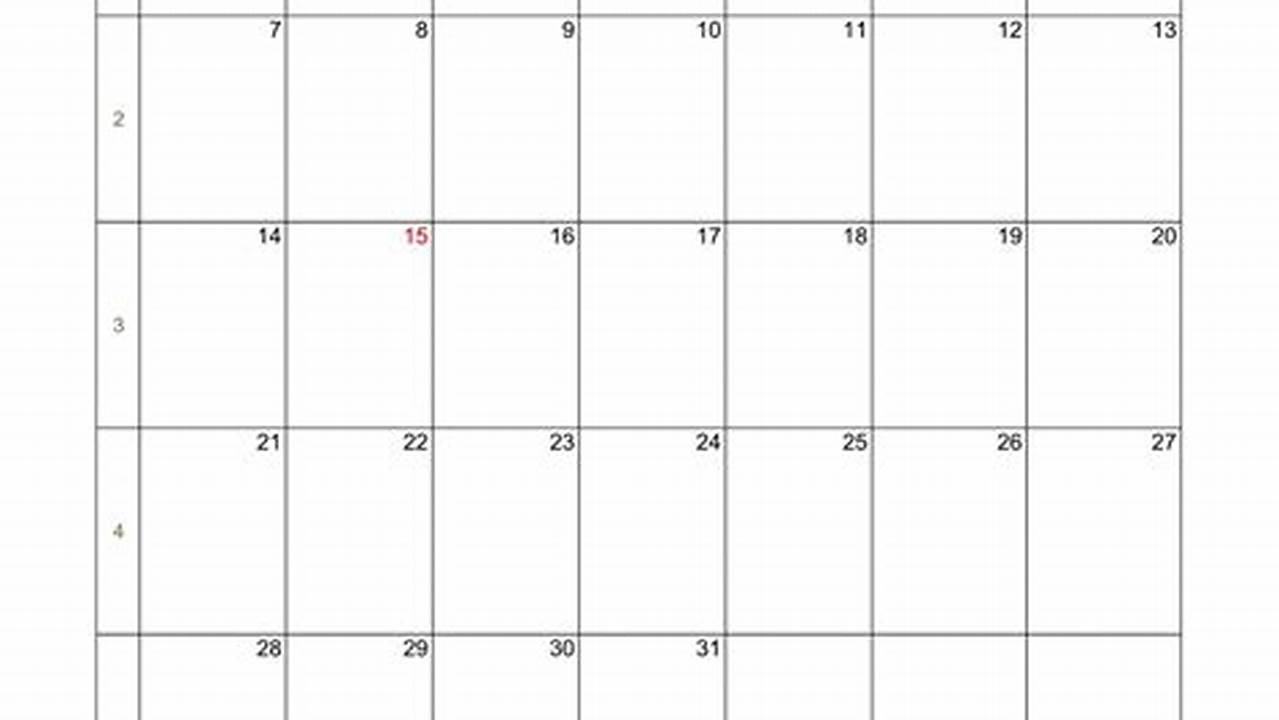 2024 Blank Calendar Pages Printable Free Monthly Template