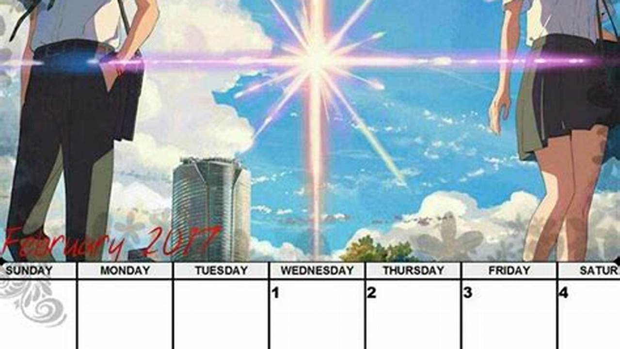 2024 Calendar Anime Color Code Pdf