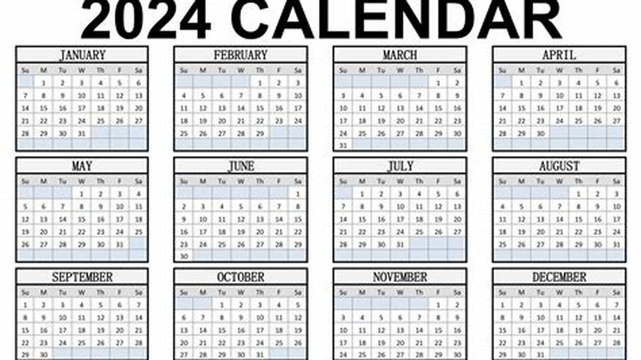 2024 Calendar Clipart Library