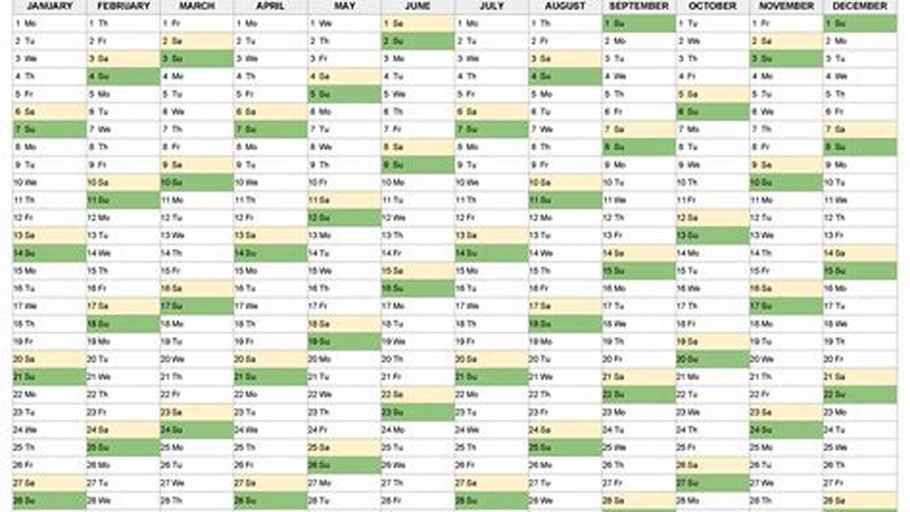 2024 Calendar Excel File Generator Rex