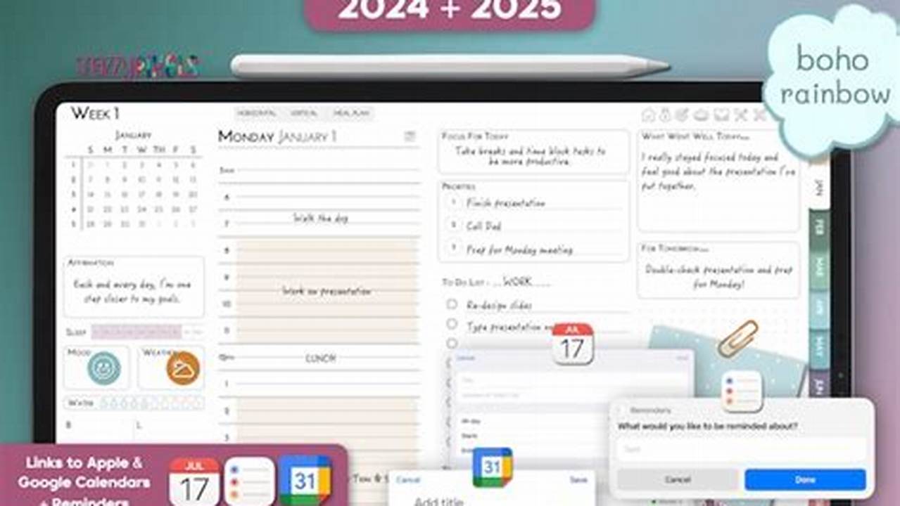 2024 Calendar Goodnotes Android Emulator
