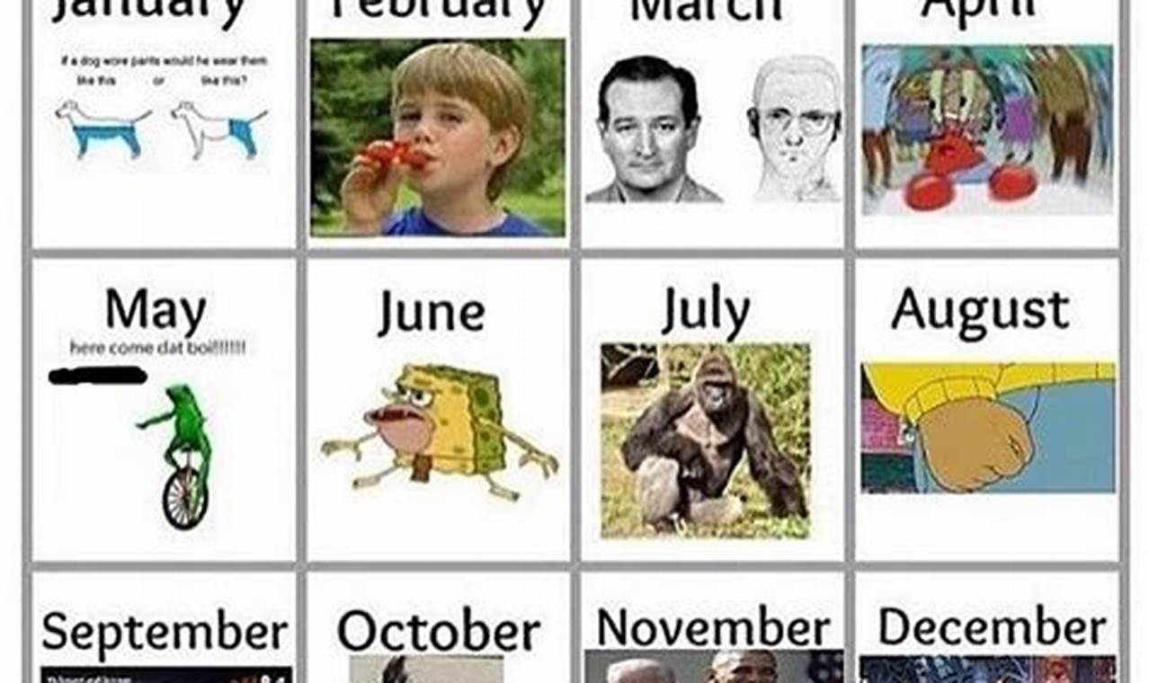2024 Calendar Memes Generator