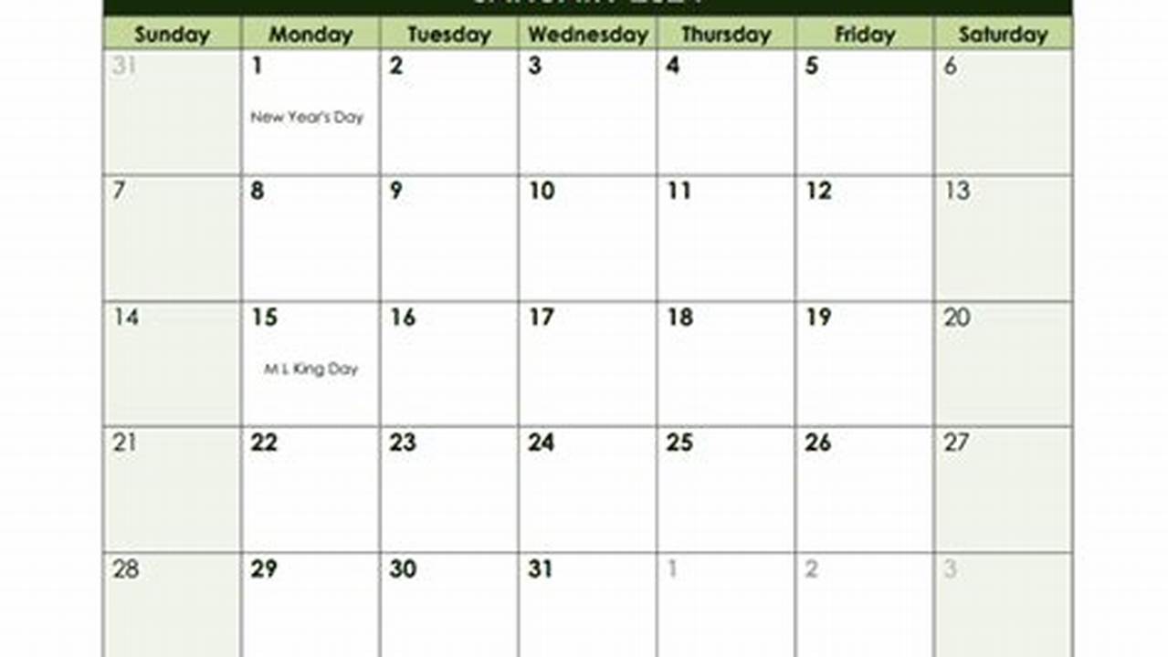 2024 Calendar Template Google Doc