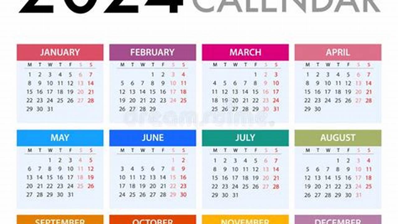 2024 Calendar Week Starting Monday Excel Template