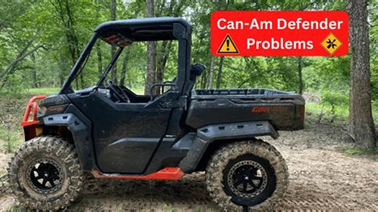 2024 Can Am Defender Problems