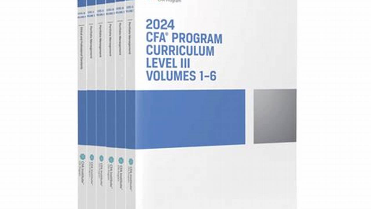 2024 Cfa Level 3 Curriculum