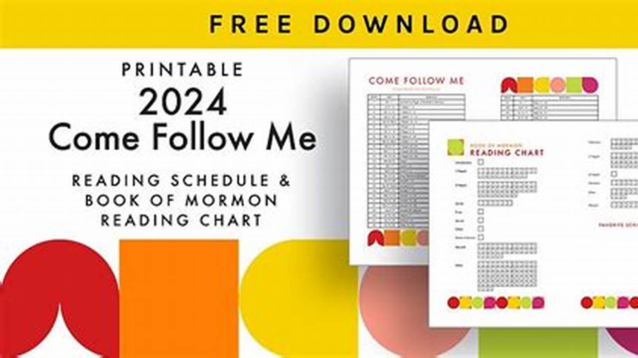 2024 Come Follow Me Lesson Reading Schedule