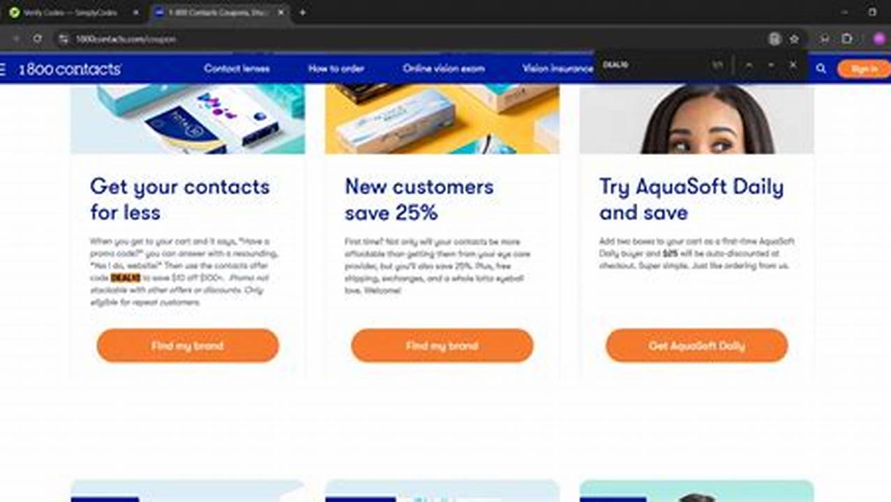 2024 Contacts Promo Code 2024 Ad
