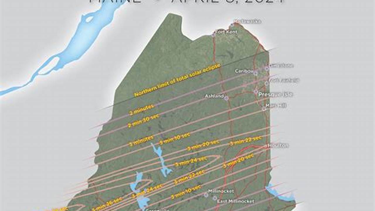 2024 Eclipse Path Google Map Maine