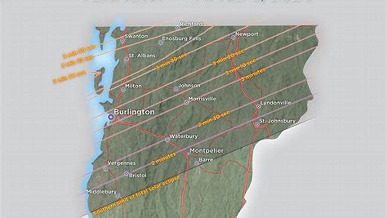 2024 Eclipse Path Google Map Vermont