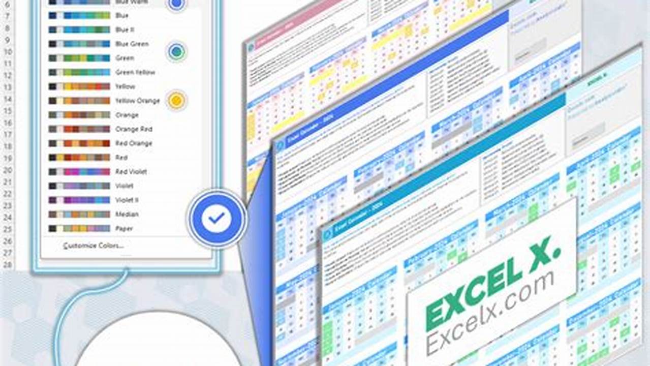 2025 Excel Calendar Template Free