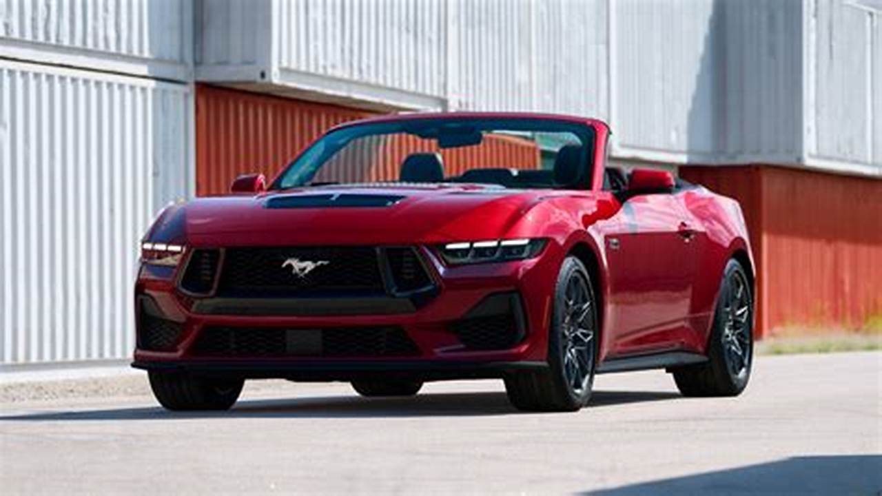 2024 Ford Mustang Convertible Red