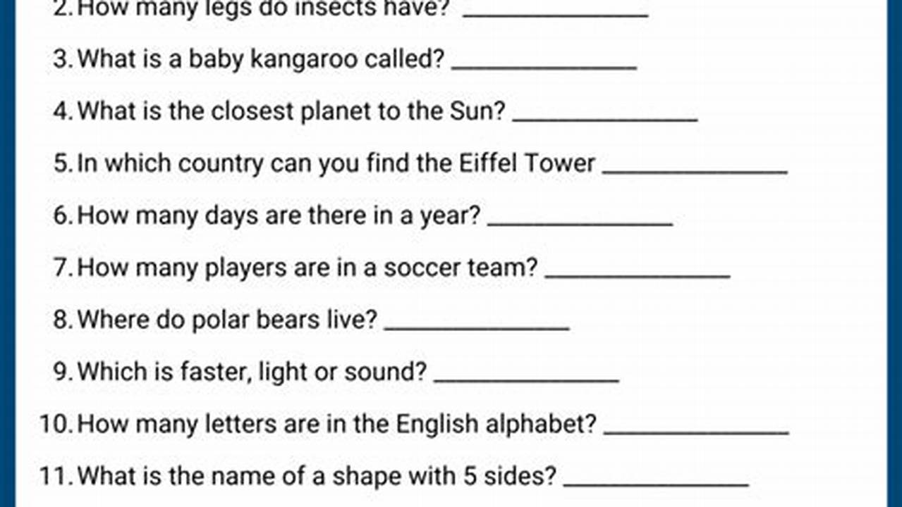 2025 General Knowledge Test