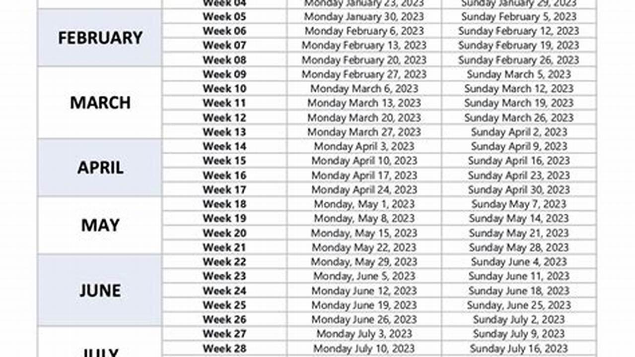 2024 Iso Week Calendar Printable