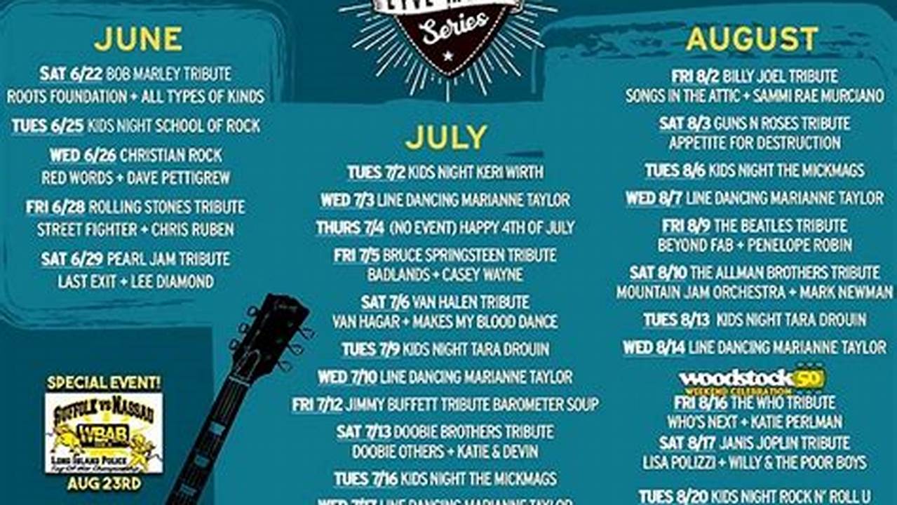 2024 Jones Beach Concert Schedule