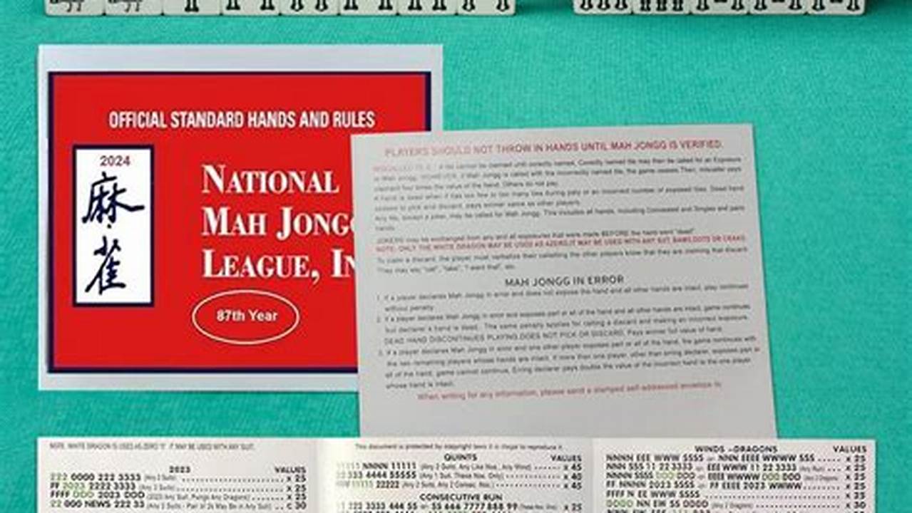 2025 Mahjong Card Strategy Guide Pdf