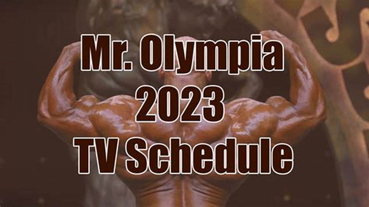 2024 Mr Olympia Tickets