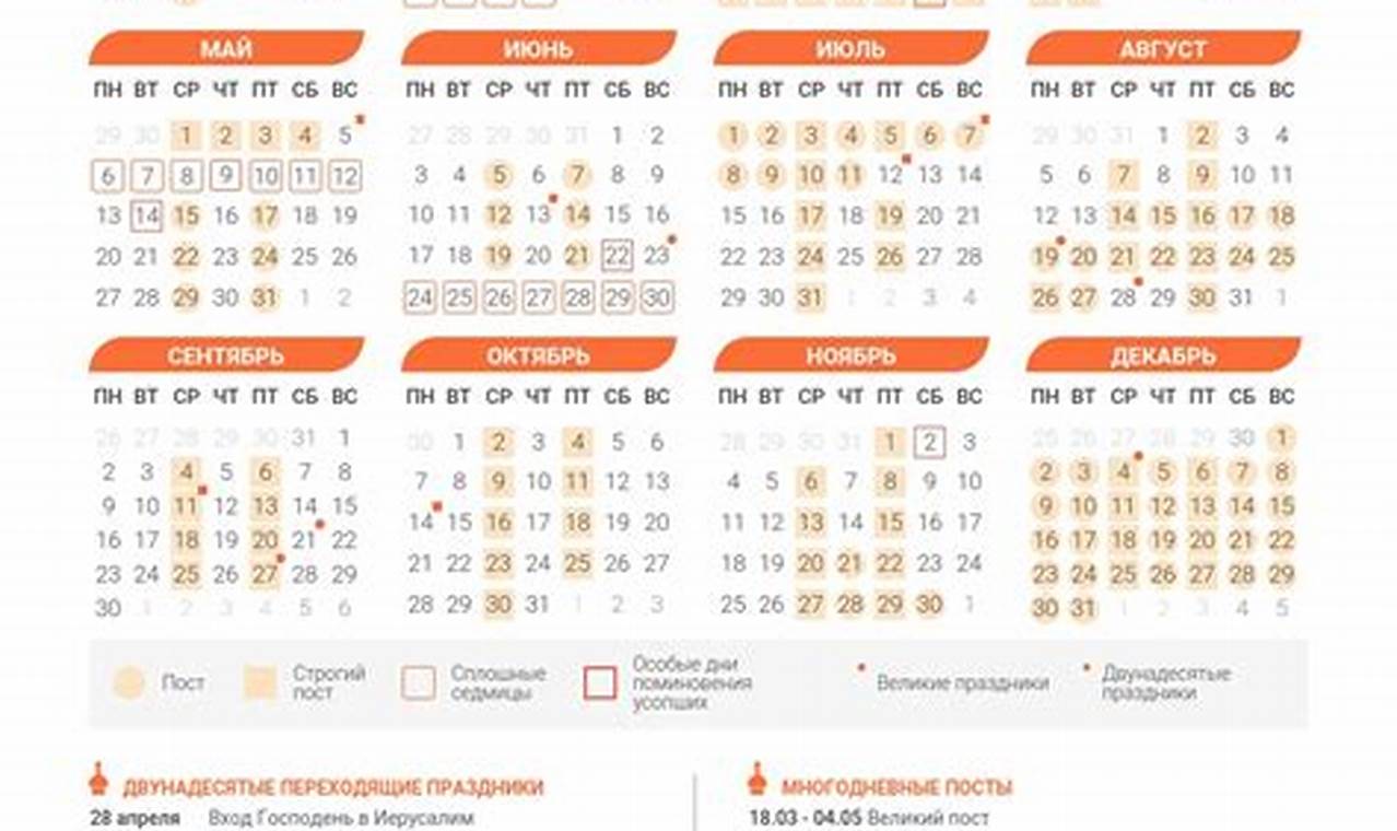 2024 Orthodox Calendar Holidays And Observances Images