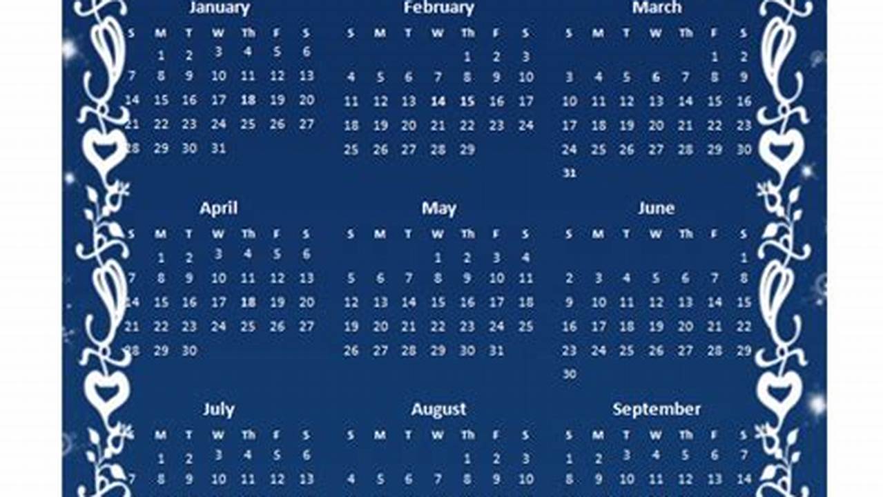 2024 Personalized Calendars Templates Design Free Download