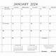 2024 Printable Calendar One Page With Holidays