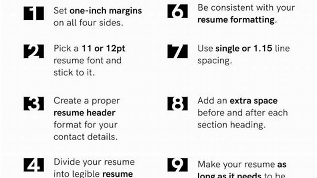 2024 Resume Format Tips For Beginners