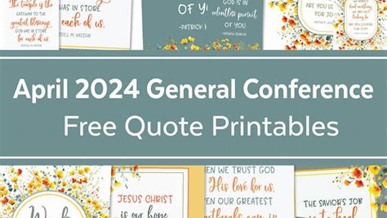 2024 Spring General Conference