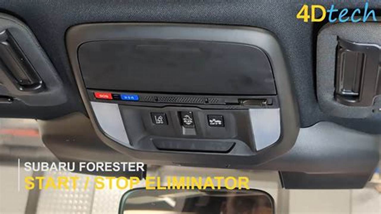 2024 Subaru Forester Auto Start Stop Disable Button