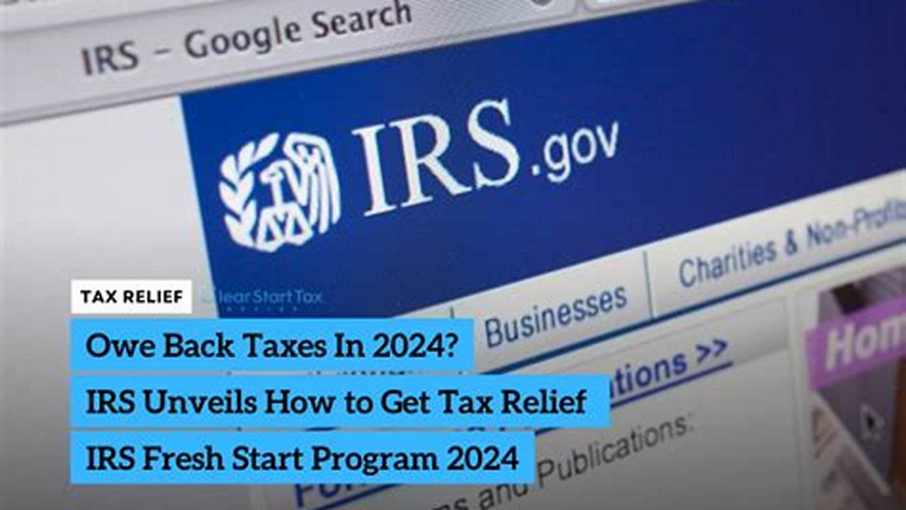 2024 Tax Forgiveness Fresh Start Program