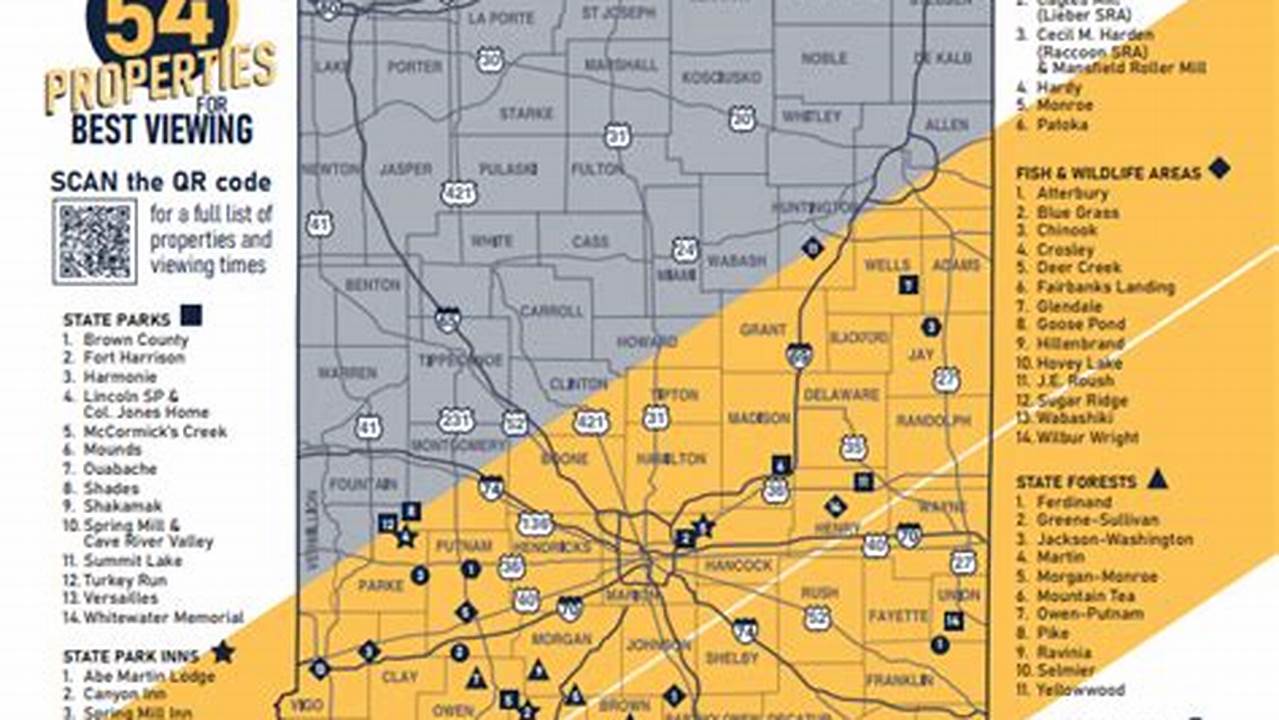 2024 Total Solar Eclipse Path Indiana Map