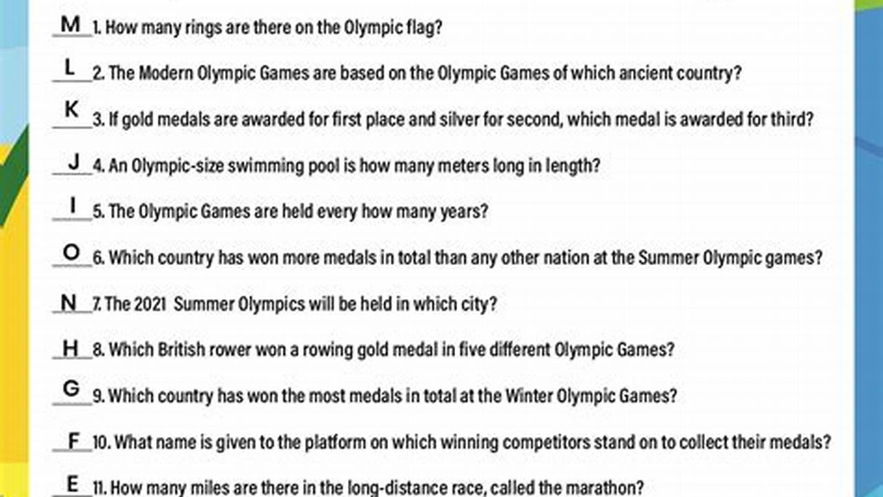 2024 Trivia Questions And Answers Printable