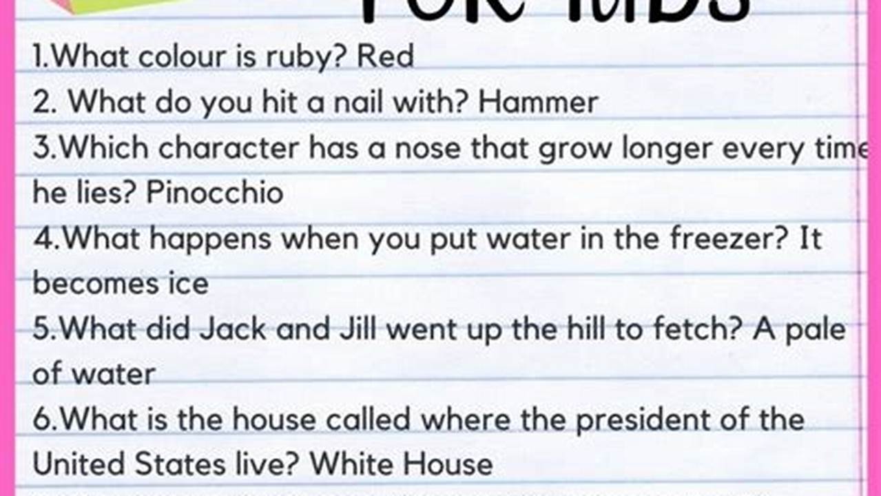 2024 Trivia With Answers Easy