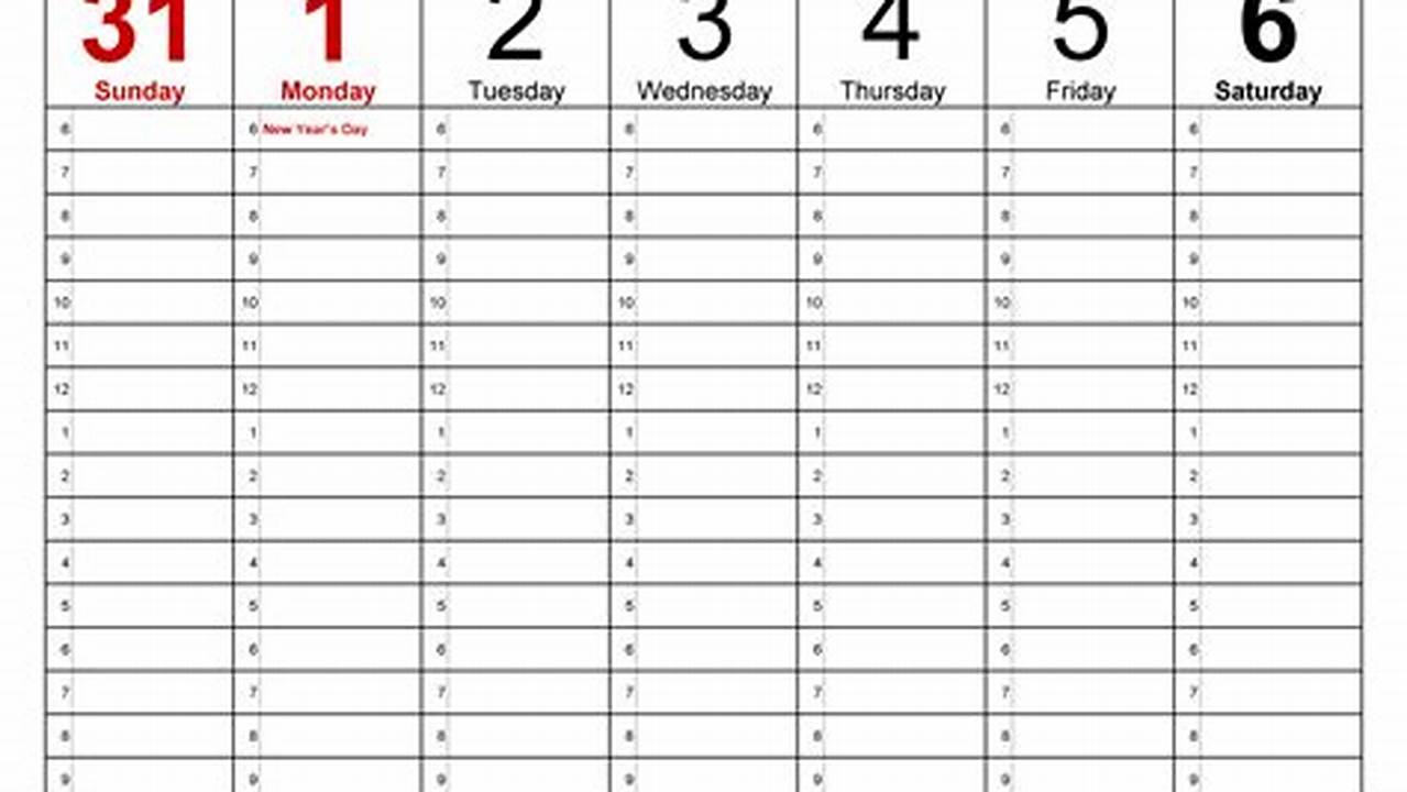 2024 Weekly Planner Excel