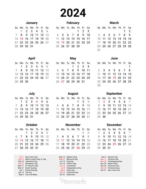 2024 Day Of Year Calendar