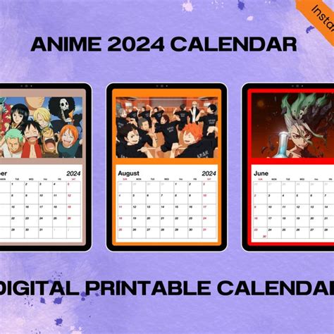 2024 Anime Calendar